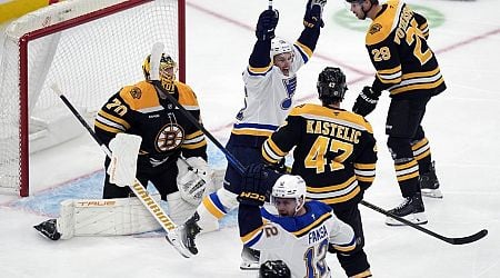 Brayden Schenn scores OT winner to lift the Blues over the Bruins