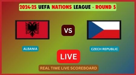 Albania Vs Czech Republic LIVE Score UPDATE 2024-25 UEFA Nations League Soccer Football Nov 16 2024