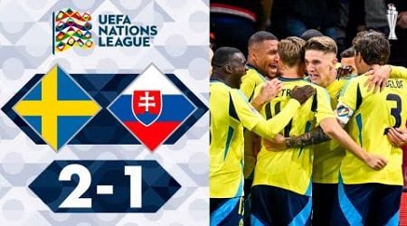 Sweden vs Slovakia 2-1 Highlights Goals | Nations League 2024