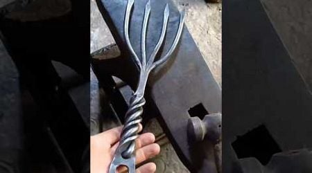 Forging a Garden Fork! #blacksmith #ireland #forging #traditional #craft #fyp #garden #diy #diycraft