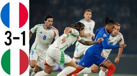 france vs italy 1-3 - All Goals &amp; Highlights - 2024