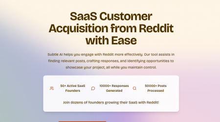 Subtle: Easy AI-powered lead generation from Reddit