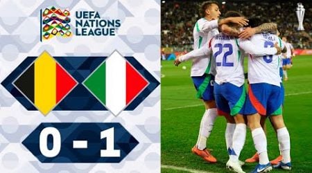 Belgium - Italy 0-1 Highlights Goals | Nations League 2024 | belgica x italia