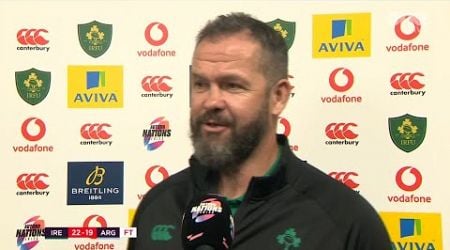 Andy Farrell on Ireland&#39;s 22-19 win over Argentina