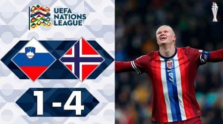 Erling Haaland Goal | Slovenia vs Norway 1-4 Highlights | UEFA Nations League 2024