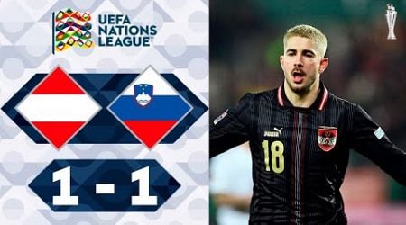 Romano Schmid Goal | Austria vs Slovenia 1-1 Highlights | UEFA Nations League 2024