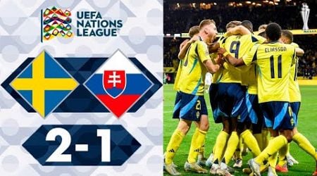 Sweden vs Slovakia 2-1 Highlights Goals | Nations League 2024