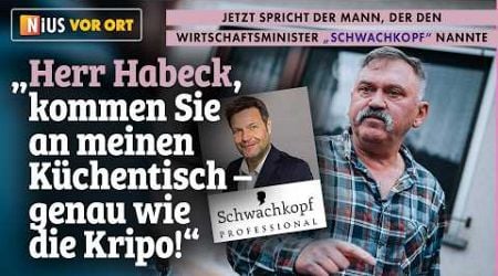 Exklusiv! Das Video-Interview mit dem Mann, der Habeck &quot;Schwachkopf&quot; nannte!