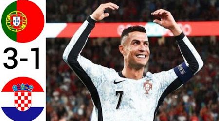 Portugal vs Croatia 3-1 - All Goals &amp; Highlights - 2024 Ronaldo hat trick