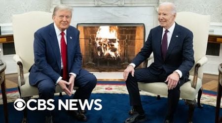 Trump and Biden meet at White House for first time since 2024 election | full video