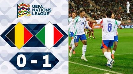 Belgium - Italy 0-1 Highlights Goals | Nations League 2024 | belgica x italia