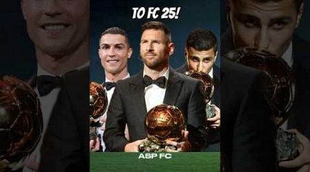 I added a team of Ballon d&#39;Or winners to FC 25!