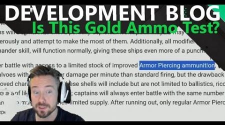 Development Blog - Is This Gold Ammo Testing?