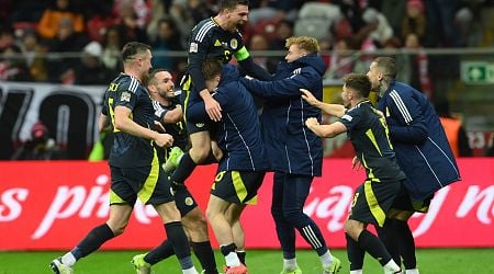 Scotland escape Nations League relegation with last-gasp Andy Robertson winner against Poland