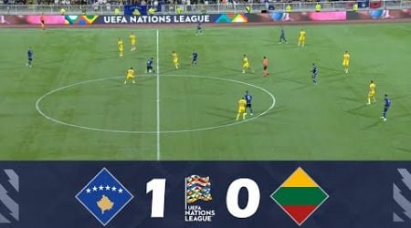 Kosovo vs. Lithuania [1-0] | UEFA Nations League 2024/25 | Match Highlights!