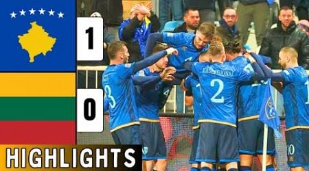 Kosovo vs Lithuania 1-0 EXTENDED HIGHLIGHTS | Jashari Goal | Red Card | Nations League 2024