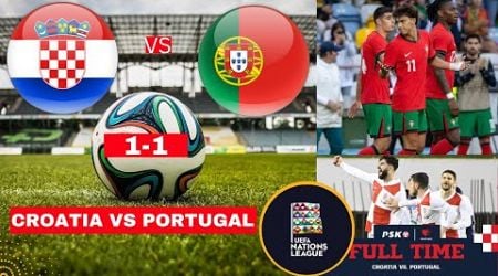 Croatia vs Portugal 1-1 Live Stream Nations League Football Match Score 2024 Highlights Direct CR7