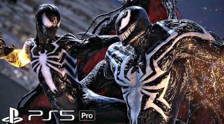 Symbiote Spider-Man vs Venom Boss Fight Scene PS5 Pro Gameplay (4K 60FPS)