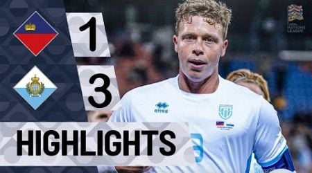 Liechtenstein vs San Marino 1-3 Highlights Goals | Nations League 2024