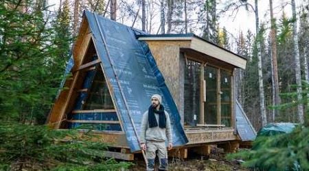 Building A-Frame Cabin in Northern Sweden Part 4