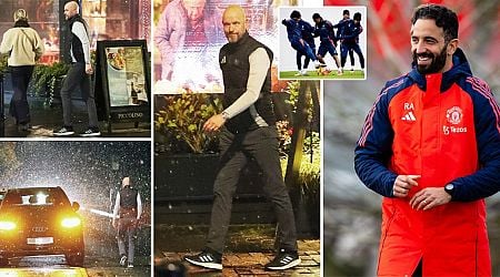 Erik ten Hag spotted back in England as Ruben Amorim takes first Man Utd training session