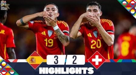 Spain vs Switzerland | 3-2 | Highlights | UEFA Nations League 2024-25