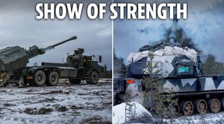 NATO storms Santa&#39;s homeland on Putin&#39;s doorstep - and shows off game-changing Brit artillery