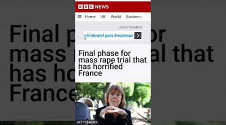 THIS IS DISGUSTING! DOMINIQUE PELICOT&#39;S TRIAL IS IN THE FINAL STRAIGHT!