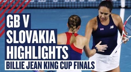 Watson &amp; Nicholls v Hruncakova &amp; Mihalikova | GB v Slovakia - Billie Jean King Cup Semi-Final 2024