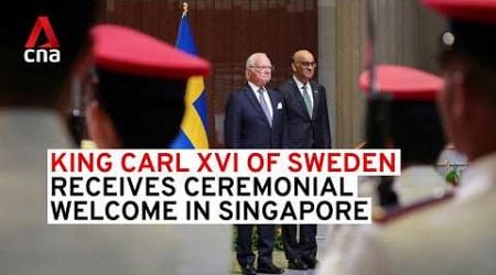 Sweden King Carl meets Singapore president Tharman