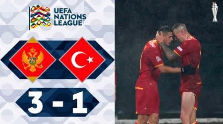 Montenegro vs Turkey | 3-1 | Highlights | UEFA Nations League 2024-25 | turkey vs montenegro