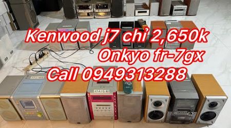 Kenwood j7, Onkyo cr-u1, Onkyo fr-7gx, Denon d-m1md, Victor ca-nxmd1, Aiwa cx-lmj1.