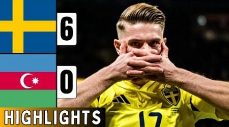 Sweden Vs Azerbaijan 6-0 | EXTENDED HIGHLIGHTS | UEFA Nations League | Gyokeres | Kulusevski