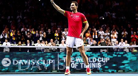 An emotional Rafael Nadal retires at the Davis Cup after he loses and Spain is eliminated