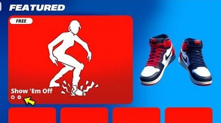 *NEW* Show &#39;Em Off FREE Emote in The Fortnite Item Shop (Full Showcase) X NIKE KICKS