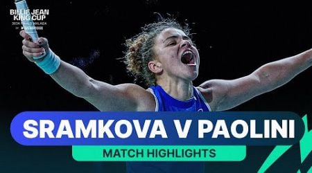 Rebecca Sramkova v Jasmine Paolini | Slovakia v Italy | 2024 Billie Jean King Cup Final Highlights