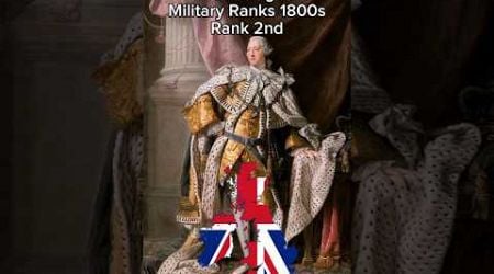 United Kingdom/Great Britain Military Ranks 2024-1800s ll Made by me ll #shorts #history #british