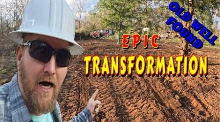 MASSIVE CLEARING AT ABANDONED PROPERTY tiny house, homesteading, cabin build, DIY HOW TO, tractor