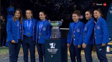 Jasmine Paolini (Italia) vs Rebecca Sramkova (Slovakia) | Trophy Ceremony Billie Jean King Cup 2024