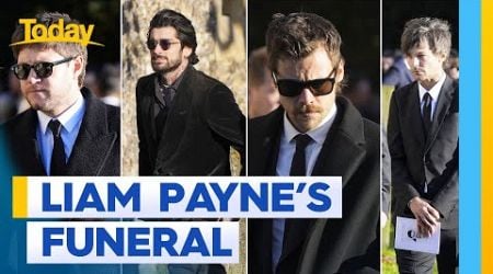 One Direction stars reunite for Liam Payne&#39;s funeral | Today Show Australia