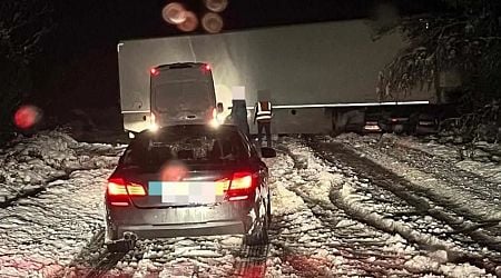 'Cold & treacherous start' as 5mm of snow and 20mm of rain causes traffic CHAOS & crashes as temps to fall to -4 AGAIN