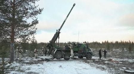 NATO holds its first artillery drills in Finland since joining alliance