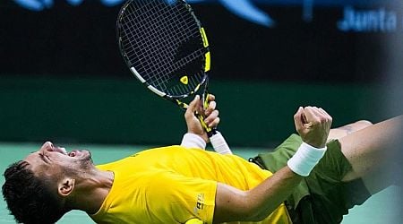 Wins by Kokkinakis and Fritz leave Australia and the US tied at the Davis Cup quarterfinals