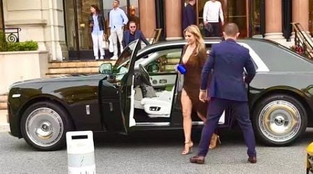 Super Rich Beautiful Girls w/ Expensive Luxury Cars in Monaco + Famous Celebrity