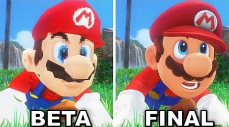 Super Mario Odyssey - Beta Mario Vs. Final Version Mario (HD)