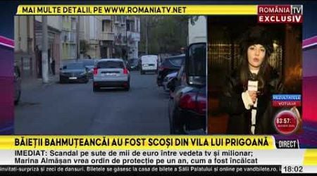 Baietii Adrianei Bahmuteanu au fost scosi din vila lui Silviu Prigoana