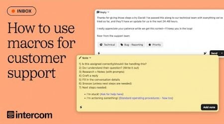 How to use macros for customer support