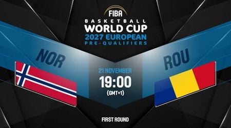 Norway v Romania | Full Basketball Game | FIBA Basketball World Cup 2027 European Pre-Qualifiers