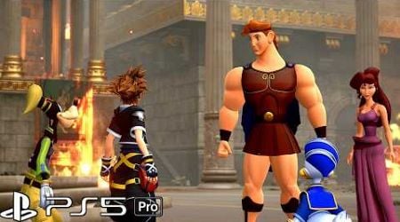 Sora Meets Hercules Scene (PS5 Pro) 4K 60FPS Kingdom Hearts 3