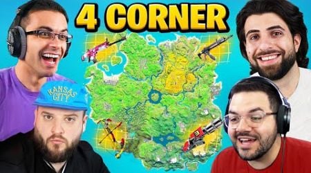 The 4 CORNER CHALLENGE in Fortnite Chapter 2!